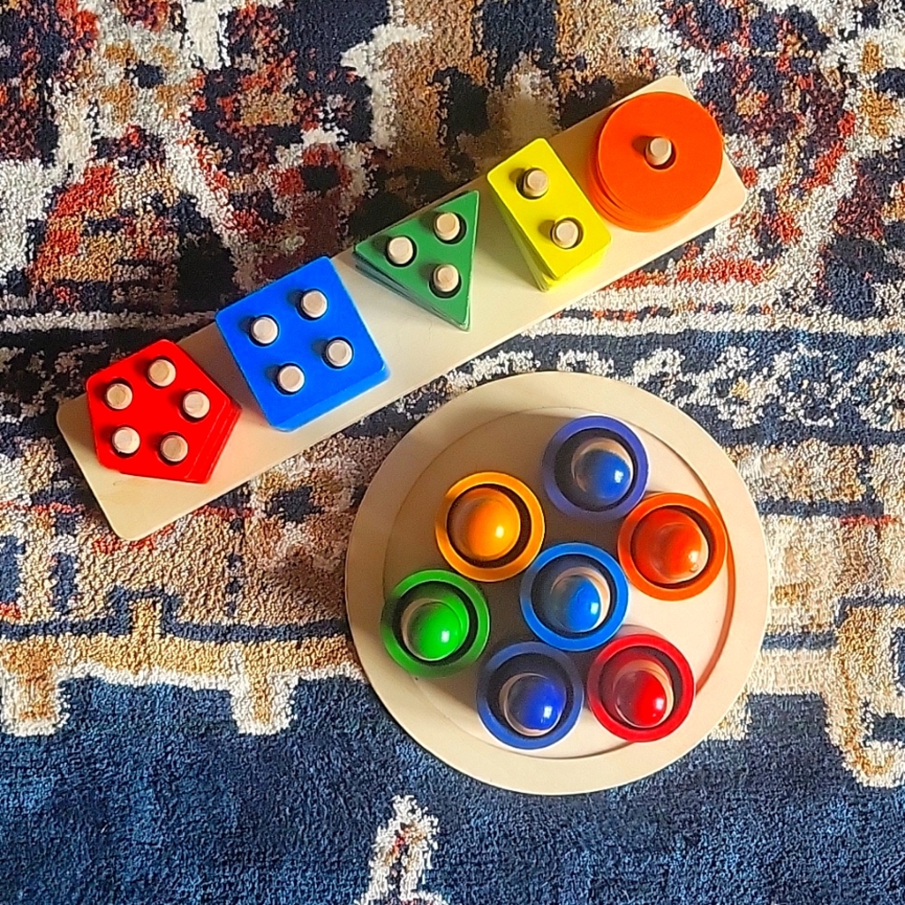Montessori wood play sets